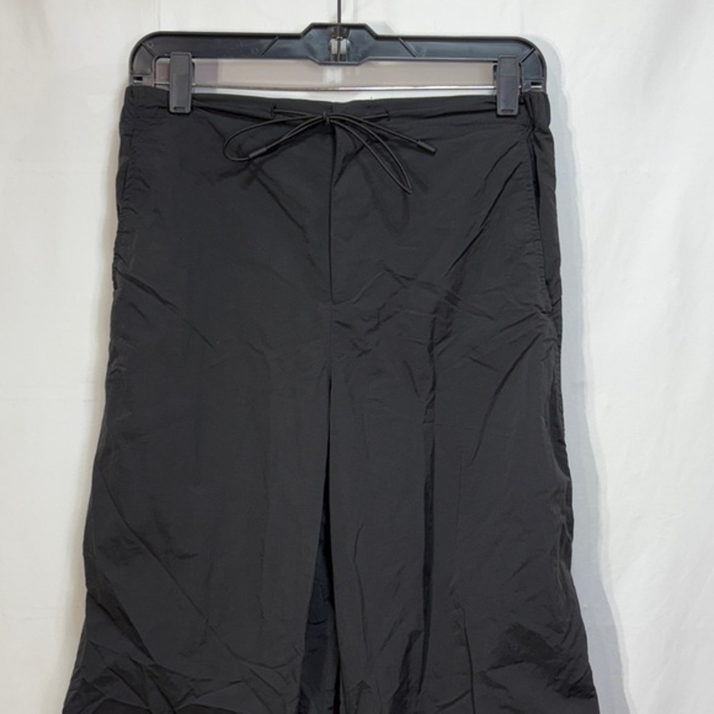🦺 Zara black nylon, wind Jogger Pants:
